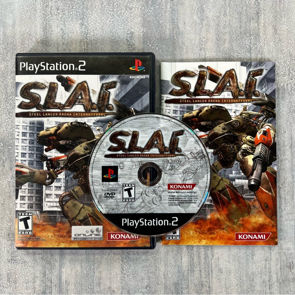 SLAI Steel Lancer PlayStation 2 PS2 Complete CIB Tested